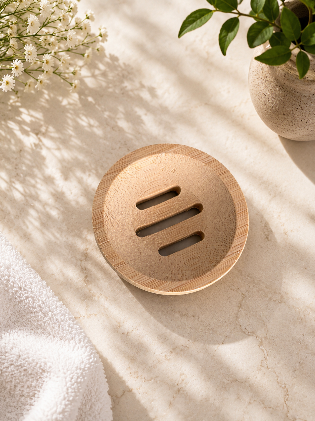 Bamboo Shower Steamer Holder